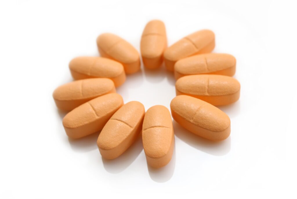 Circle of adderall pills that can be used for ADHD
