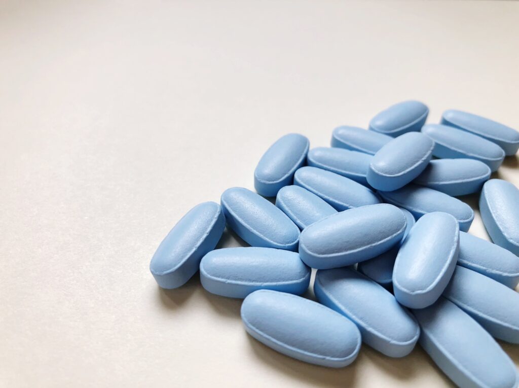 A cluster of Zoloft tablets sitting on a table ready to be used for anxiety