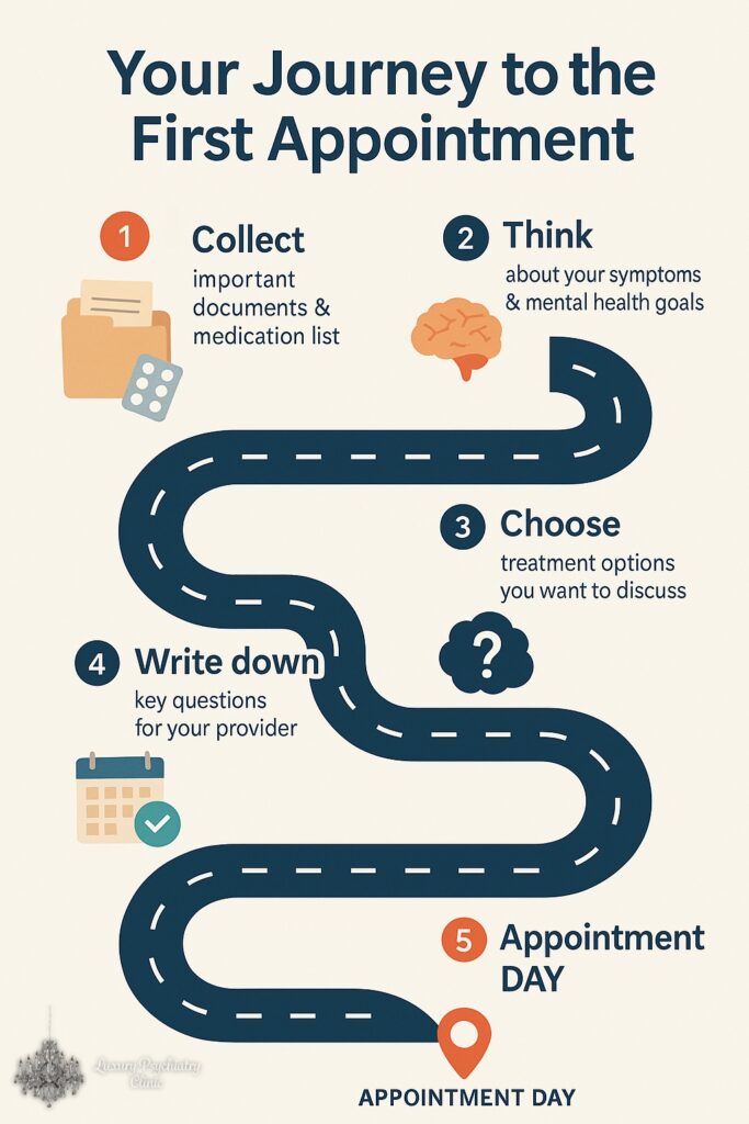 Your journey to your first psychiatrist appointment in West Loop