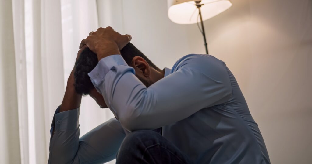 Patient receiving mental breakdown treatment from a mental health professional in Chicago or Orlando.